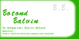 botond balvin business card